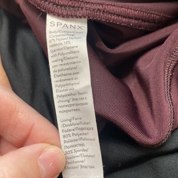 Spanx faux leather leggings size 2X.Purple - Picture 8 of 12